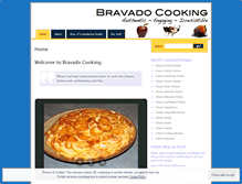 Tablet Screenshot of bravadocooking.com